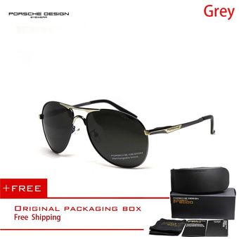 de moda gafas de conductor gafas de sol polarizadas para hombre de la marca de lujo Porsche Design gafas anti ultravioleta accesorios gafas de regalo Nuevas gafas de sol explosivas P8722 