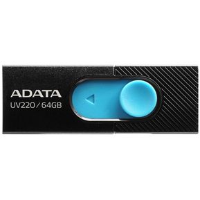 ADATA Memoria Flash USB 2.0 UV220, 64GB, Deslizable Color Ne...