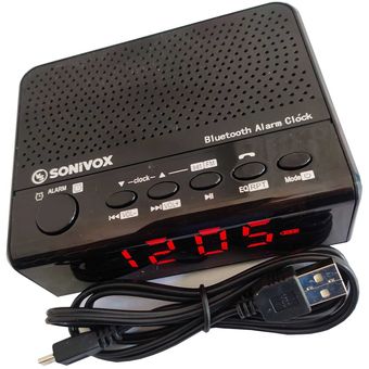  ROCAM Radio despertador – Reloj despertador Bluetooth