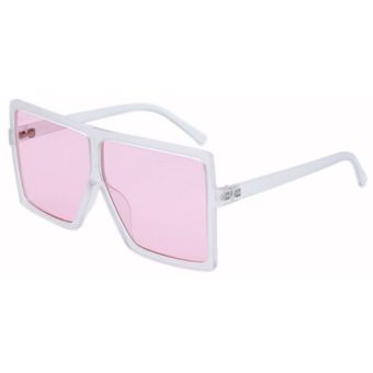 Retro Gradientemujer Retro gafas de sol cuadradas grandes Sra 
