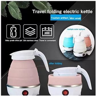 Hervidor de agua portátil rosa mini hervidor de agua eléctrico para café té  leche