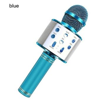 Ws858 portátil Bluetooth karaoke OK micrófono casa inalámbrica 