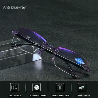 Gafas Presbicia Lectura Progresiva Anti-Azul Luz de lente bifocal 350 grados 