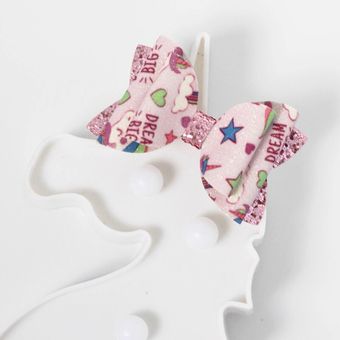 Cabeza Manos 2ps Para Niños Lindos Patrón De Unicornio Rosa 