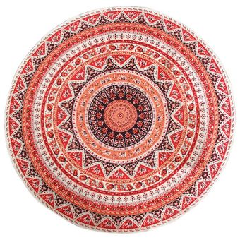 Alfombra para tapiz ronda mantel para decoración del hogar Mandala manta de Picnic alfombra habitación Decoración Ropa de cama de playa envuelto falda 