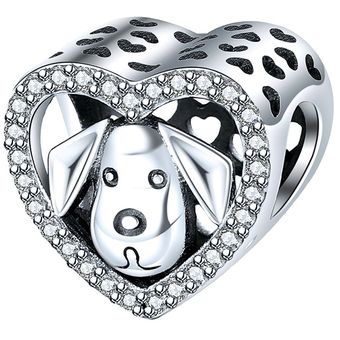 Pandach 100% Realmente 925 Strerling Cuentas De Corazón De 3 