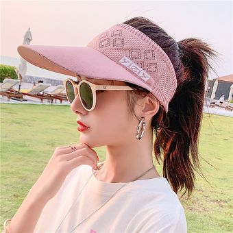 Nuevo estilo barato sombrero de visera brotes visor gorras visera de v 
