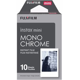 Papel Instax Mini x 10 film MONOCROMATICO