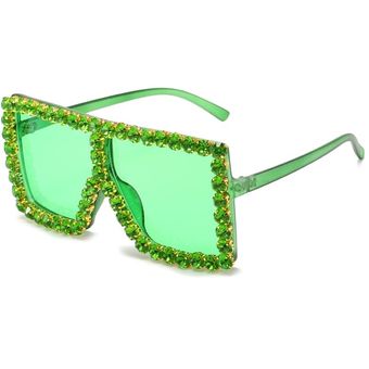 Gafas de sol de cristal supergrandes gafas de solmujer 