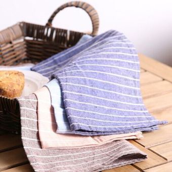 Alfombrilla de aislamiento térmico servilletas de lino servilletas de tela para mesa de rayas servilletas de cena para fiesta de boda 