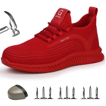 calzado protector Zapatos de seguridad con punta de acero para hombre calzado de trabajo para construcción Industrial botas de trabajo transpirables zapatillas de trabajo 
