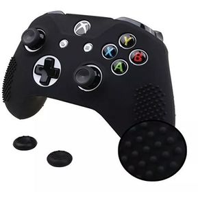 Funda de Silicón Negro Compatible con Control Xbox One S