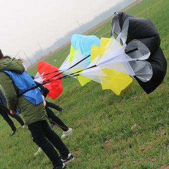 Resistencia Entrenamiento de velocidad canal inclinado corriente del paracaídas de fútbol Deporte Ejercicio Negro 