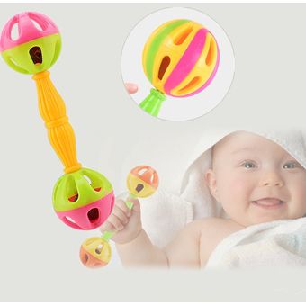 Mini Sonajero Bebe De Dibujos Animados Juguete De Madera Maracas Para Bebe De 0 A 12 Meses Juguetes Educativos Para El Desarrollo De Los Ninos 1pc Linio Mexico Ge598tb1lvld0lmx