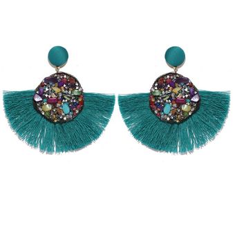 Cweel Pendientes Joyería De Pendientes De Flecos De La Sra 
