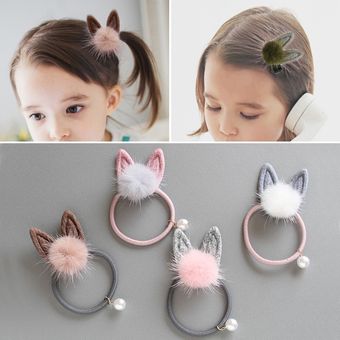 cinta para el pelo de goma lazos para las orejas para gato Cinta para el pelo de goma elástica para niña y bebé 1 unidad 