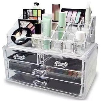 GENERICO Caja Maquillaje Organizador Maquillaje Acrilico Cosmetiquero