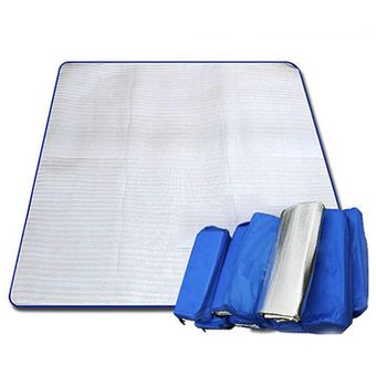 Cojín de colchón para dormir que acampa papel de aluminio 