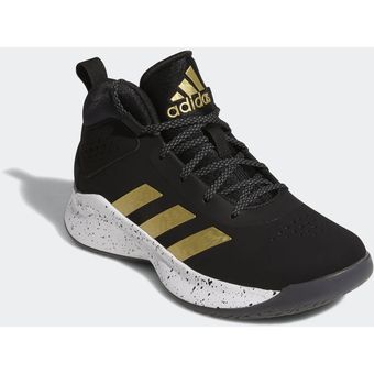 tenis adidas negro con dorado