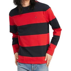 Buzo Hombre Tommy Hilfiger Essential Rugby Rayas Rojo Azul
