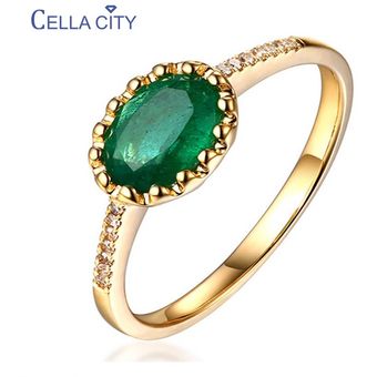 Anillo Abierto Ajustable Transparente Sra Emerald Silver De Anillo Abierto Ajustable Transparente Sra Emerald Silver De