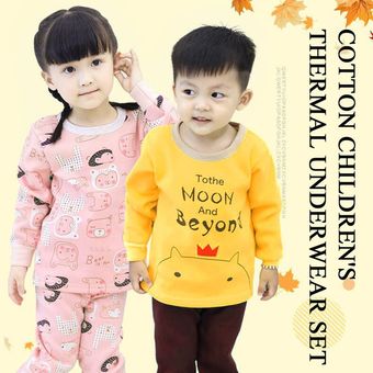 Invierno niños moda algodón manga larga ocio desgaste suave ropa de cálido 