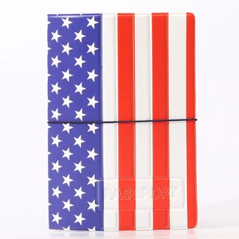 Passport Holder 3D Bandera Estadounidense Passport Cover 