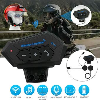 Kit de intercomunicador Bluetooth para casco de motocicleta, casco de  motocicleta con cancelación de ruido DSP/CVC, intercomunicador de casco de  8