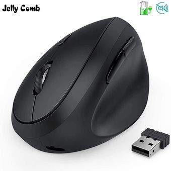 Jelly Comb-ratón inalámbrico recargable de 2,4 GHz periférico Verti 