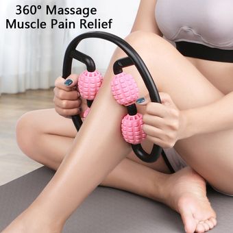 Rodillo de masaje de punto de gatillo para brazo,pierna,cuello,músculo,cuerpo,rodillo de relajación,abrazadera,palo de masaje,Yoga,Fitness,360 