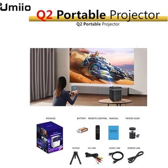 GENERICO Proyector portátil T6 Full HD 1080P Versión básica