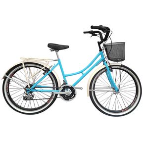 Bicicleta Playera Rin 26 Tipo Moto 18 Velocidades - Azul