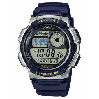  Casio reloj de plata tono 25 con banco de datos con calculadora  de memoria para hombre : Ropa, Zapatos y Joyería