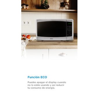 Horno Microondas - 1.1 pies cúbicos / 30L - Midea - Silver puerta espejo