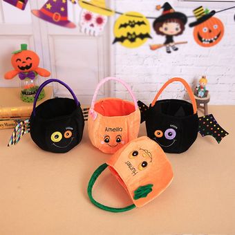 Decoraciones de Halloween bolsas de regalo para niños bolsa de calabaza tridimensional 