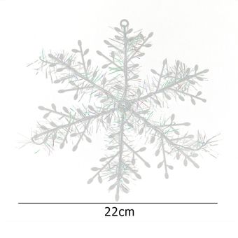 3 uds copos de nieve árbol de Navidad colgando adornos decorativos n 