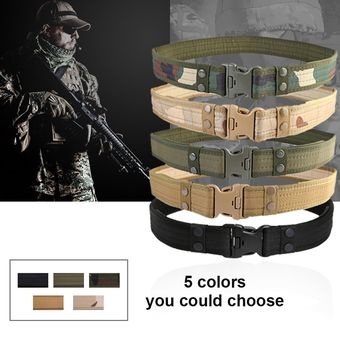 2 p Desert camouflage#Cinturón deportivo táctico de lona de combate 