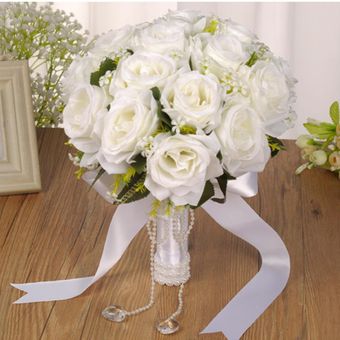 Decoración de la cinta del ramo de novia de la boda artificial hecha a mano  Home Office Party-Not Specified | Linio Colombia - GE063HL0Y6JDJLCO