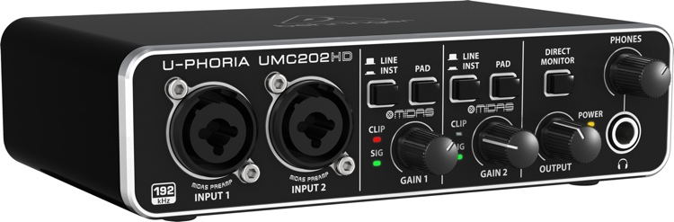 Interfaz De Audio Behringer UMC202HD