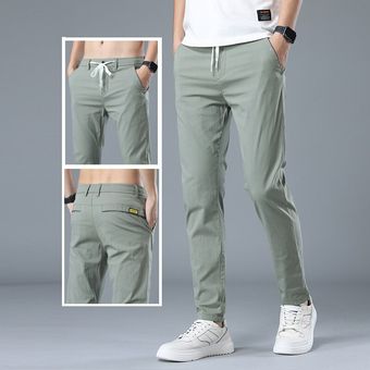 Pantalones De Moda Para Hombre Base Cálida Y Delgada En Form 