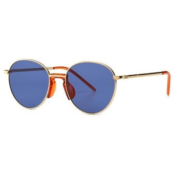 Trend Round Sunglasses Men Women Designer Sun Glasses Metal 