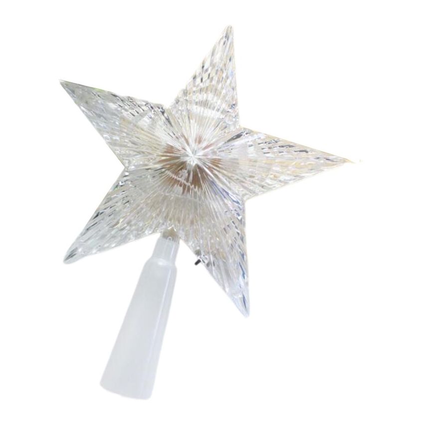 Árbol de Navidad Luces de la estrella de Navidad Topper estrella 3D LED luces superiores flash automático