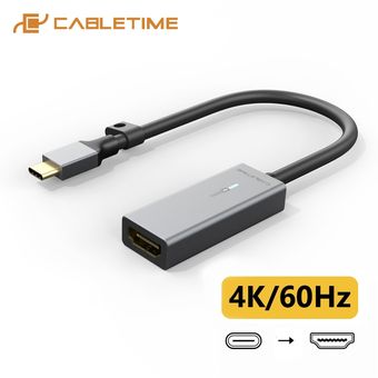 CABLETIME Mini DP a HDMI compatible con adaptador 4K60Hz Thunderbol 