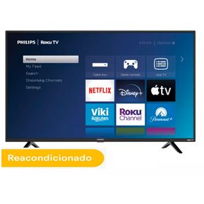 Pantalla Smart TV Philips 43 4k ROKU UHD 43PFL5756F7 Reacond...