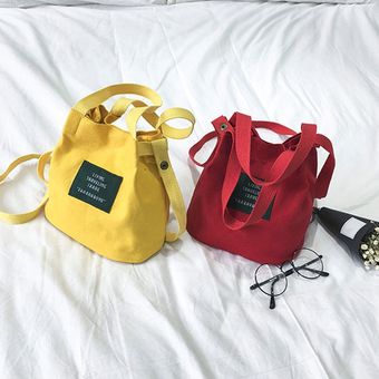 Bolsa de compras de bolsos de una sola bolsa de lona de tamaño grande 