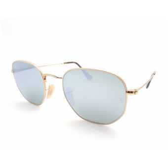 Ray ban hexagonal online plata