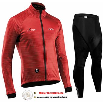 equipo profesional de invierno ropa térmica de vellón ciclismo hombr 