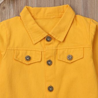 Niños Baby Girls Denim Jacket Button Abrigo Outerwear Tops 