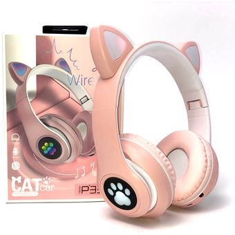 audifonos de gatito con microfono