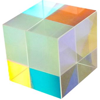 Instrumento de experimento óptico de prisma de cubo de cristal manchad 